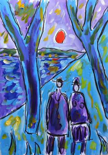 exBonnie and Clyde van Jean Mirre, Werk op papier te koop op Singulart