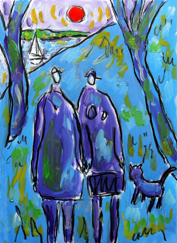 Bonnie and Clyde and Neige di Jean Mirre, Opera su carta in vendita su Singulart