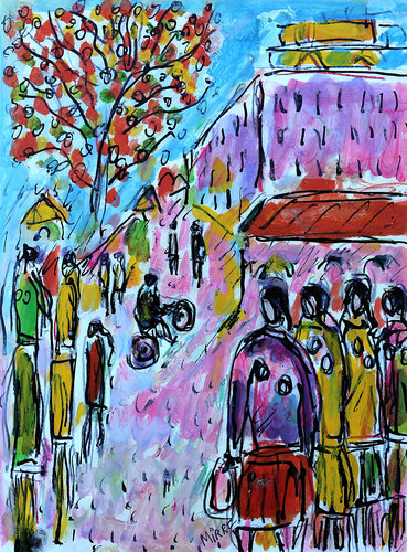 La Samar par Jean Mirre, Peinture en vente sur Singulart