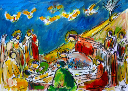 Etude de Giotto von Jean Mirre, Werk auf Papier kaufen auf Singulart