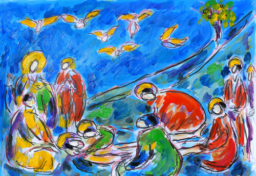 Etude de la lumière chez Giotto by Jean Mirre, 종이 for Sale on Singulart