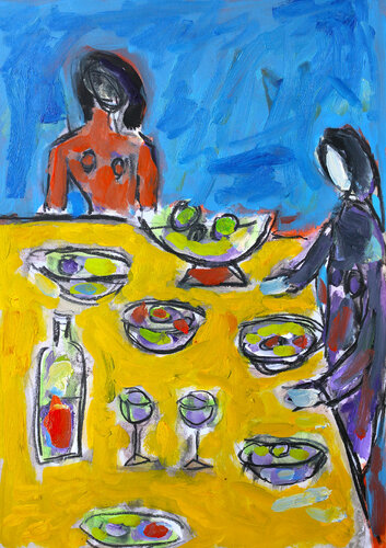 La soupe à la grimace par Jean Mirre, Œuvre sur papier en vente sur Singulart