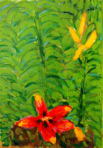 Le pouvoir des fleurs van Jean Mirre, Werk op papier te koop op Singulart