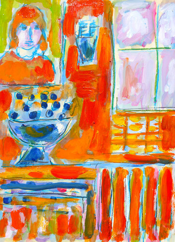 Bathroom (Hommage à Bonnard) de Jean Mirre, Obra en papel a la venta en Singulart