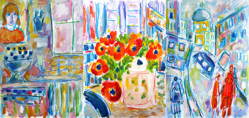 Triptyque Home by Jean Mirre, Work on Paper for Sale on Singulart