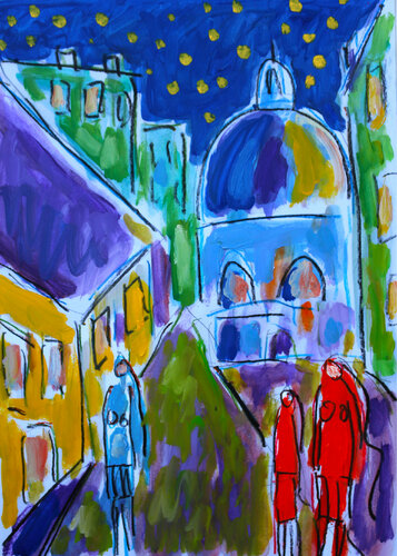 St Paul par Jean Mirre, Œuvre sur papier en vente sur Singulart