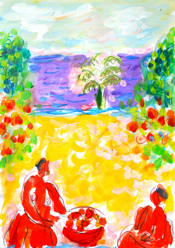 Bientôt les vacances by Jean Mirre, Work on Paper for Sale on Singulart