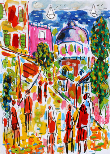 Antibes de Jean Mirre, Obra en papel a la venta en Singulart