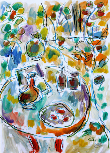 Salle à manger di Jean Mirre, Opera su carta in vendita su Singulart