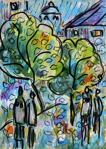 Randonnée parisienne by Jean Mirre, Work on Paper for Sale on Singulart