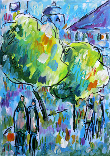 Randonnée parisienne von Jean Mirre, Werk auf Papier kaufen auf Singulart