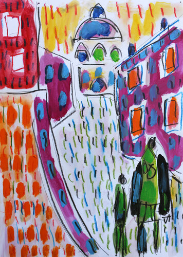 Mother and Kid by Jean Mirre, Work on Paper for Sale on Singulart