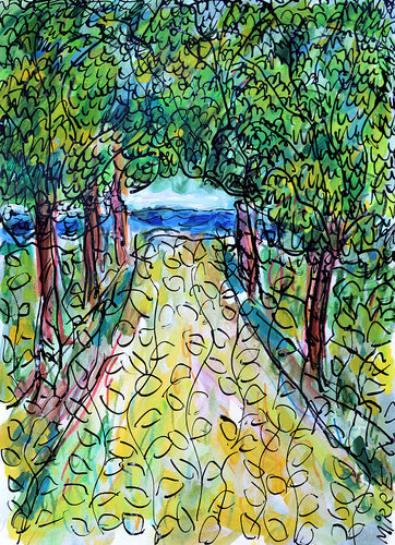 Sand path von Jean Mirre, Werk auf Papier kaufen auf Singulart