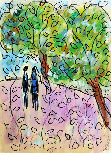 Dimanche à la campagne von Jean Mirre, Werk auf Papier kaufen auf Singulart