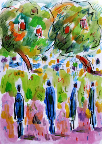 King trees di Jean Mirre, Opera su carta in vendita su Singulart