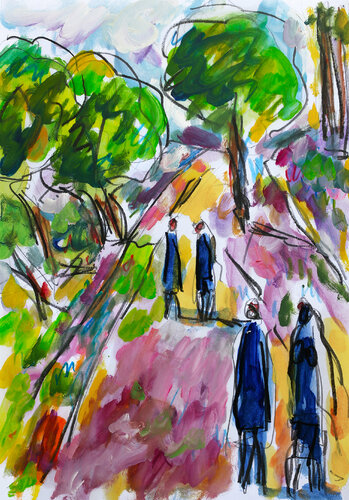 Fontainebleau by Jean Mirre, Work on Paper for Sale on Singulart