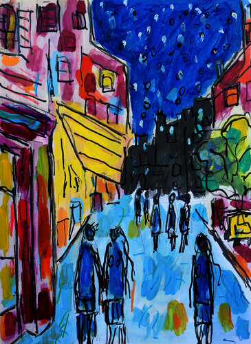 exNuit van Jean Mirre, Schilderij te koop op Singulart