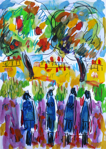 exColors of youth van Jean Mirre, Werk op papier te koop op Singulart