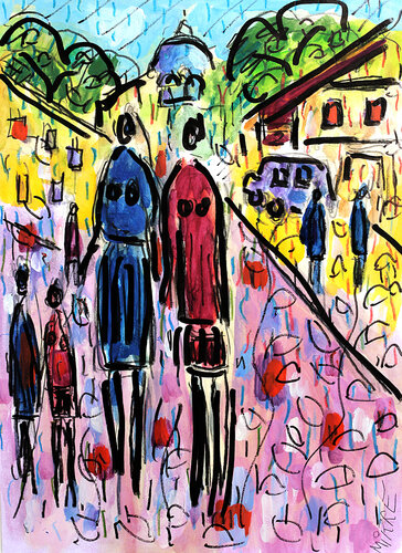 Western world par Jean Mirre, Œuvre sur papier en vente sur Singulart