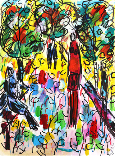 The meeting von Jean Mirre, Werk auf Papier kaufen auf Singulart