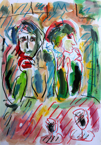 Bouderie par Jean Mirre, Œuvre sur papier en vente sur Singulart