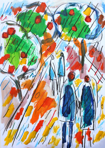 Love in Eden by Jean Mirre, Work on Paper for Sale on Singulart