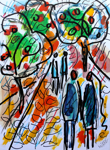 Love in Eden par Jean Mirre, Œuvre sur papier en vente sur Singulart