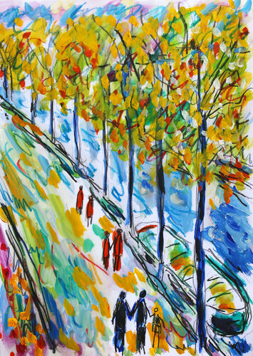 Le long de la Seine di Jean Mirre, Opera su carta in vendita su Singulart