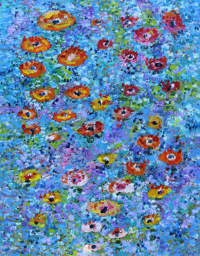 Jardin suranné by Jean Mirre, 회화 for Sale on Singulart