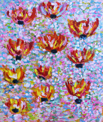 Garden wisdom par Jean Mirre, Peinture en vente sur Singulart