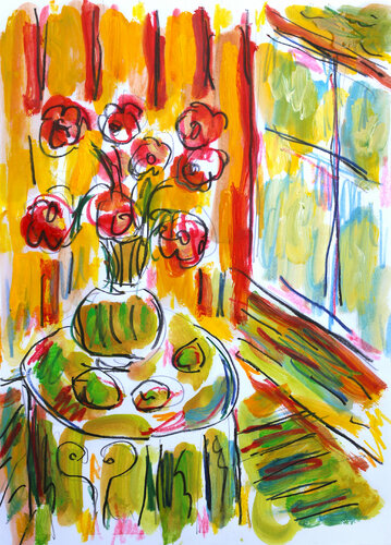Good morning de Jean Mirre, Obra en papel a la venta en Singulart