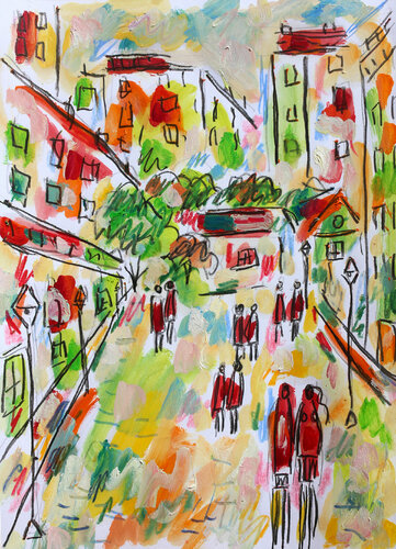 Paris joyeux by Jean Mirre, Work on Paper for Sale on Singulart