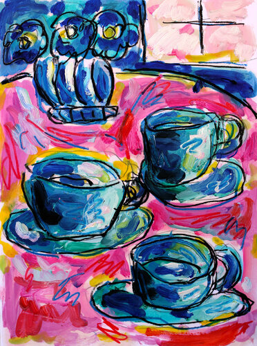 Storm in a cuppa von Jean Mirre, Werk auf Papier kaufen auf Singulart