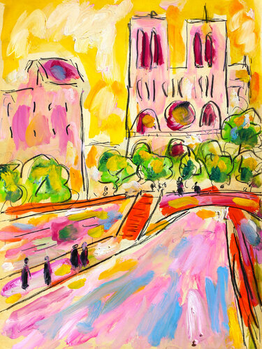 La Seine et Notre-Dame von Jean Mirre, Werk auf Papier kaufen auf Singulart