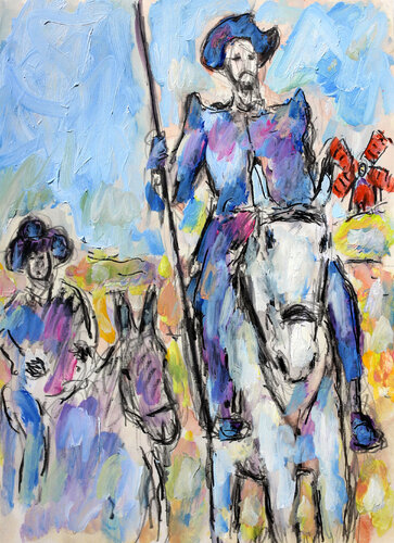 Don Quijote van Jean Mirre, Werk op papier te koop op Singulart