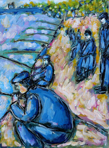 La pêche à la ligne von Jean Mirre, Werk auf Papier kaufen auf Singulart