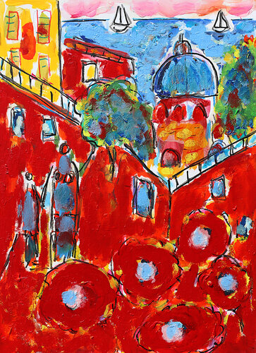 Si tu vas à Rio van Jean Mirre, Schilderij te koop op Singulart