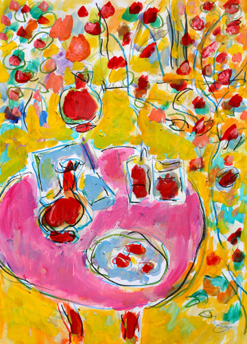 Coffret bleu by Jean Mirre, Work on Paper for Sale on Singulart