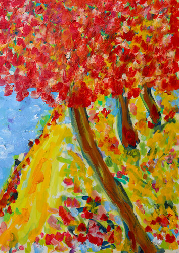 Flamboyant by Jean Mirre, Work on Paper for Sale on Singulart