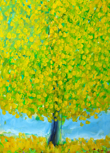 être un hêtre di Jean Mirre, Pittura in vendita su Singulart