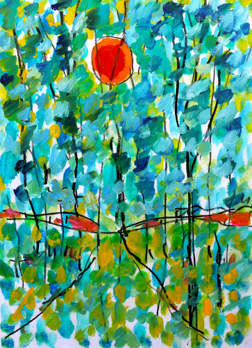 L'amour du ciel van Jean Mirre, Werk op papier te koop op Singulart