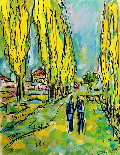 Uncle Vince (d'après Vincent Van Gogh) de Jean Mirre, Obra en papel a la venta en Singulart