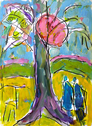 L'âme des arbres van Jean Mirre, Werk op papier te koop op Singulart