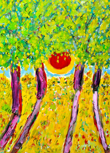 Notre beau jardin di Jean Mirre, Opera su carta in vendita su Singulart
