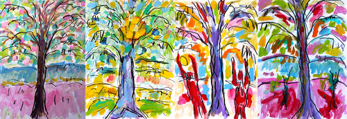 Sport et arbres van Jean Mirre, Werk op papier te koop op Singulart