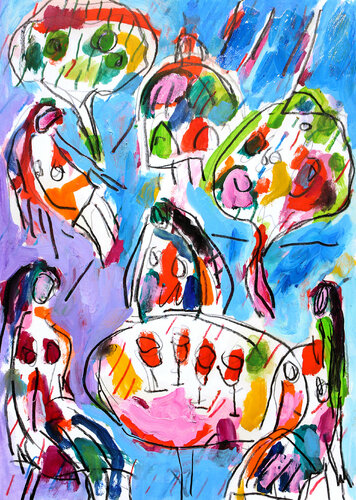 Boire un pot by Jean Mirre, Work on Paper for Sale on Singulart