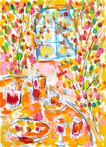 Série Petit dej Lundi by Jean Mirre, Work on Paper for Sale on Singulart