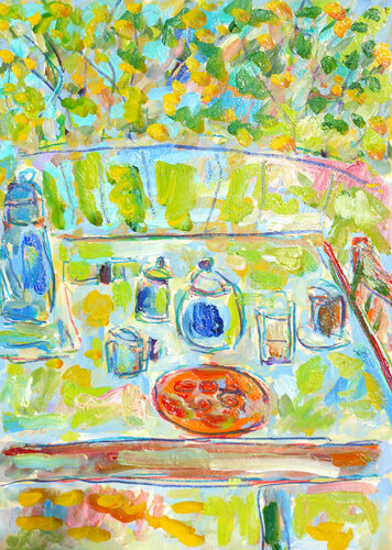 Série Petit dej Samedi by Jean Mirre, Work on Paper for Sale on Singulart