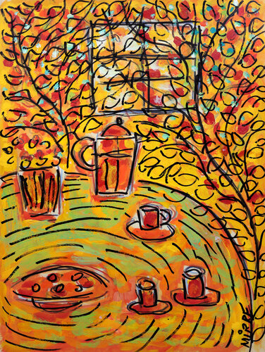 Série Petit dej Dimanche by Jean Mirre, Work on Paper for Sale on Singulart