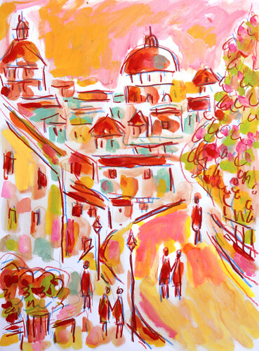 Breakfast in Montmartre by Jean Mirre, Work on Paper for Sale on Singulart